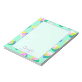 Erdbeere Aquamarin Notizblock (Rotiert)