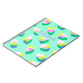 Erdbeere Aquamarin Notizblock (Linke Seite)