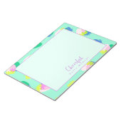 Erdbeere Aquamarin Notizblock (angewinkelt)