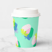 Erdbeere Aquamarin Pappbecher (Links)