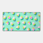 Erdbeere Aquamarin Schreibtischunterlage (Vorderseite)