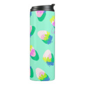 Erdbeere Aquamarin Thermosbecher (Nach links gedreht)