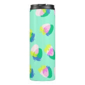 Erdbeere Aquamarin Thermosbecher (Rückseite)