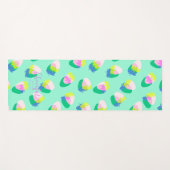 Erdbeere Aquamarin Yogamatte (Vorderseite (Horizontal))