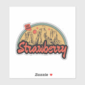 Erdbeere, Arizona-Aufkleber Aufkleber (Blatt)