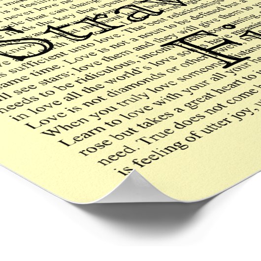 Erdbeere - Art Print Poster (Ecke)