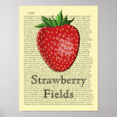 Erdbeere - Art Print Poster (Vorne)