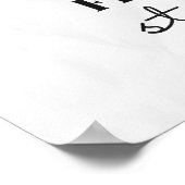 Erdbeere auf dem Obstmarkt Poster (Ecke)