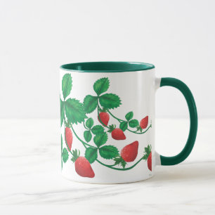 Erdbeere auf der Rebe Tasse