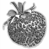 Erdbeere Aufkleber (Vorderseite)