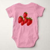 Erdbeere Baby Strampler (Rückseite)