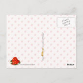 Erdbeere-Banane-Jello-Nachtisch Postkarte (Rückseite)