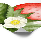 Erdbeere Beere Babydusche Begrüßungszeichen Poster (Ecke)