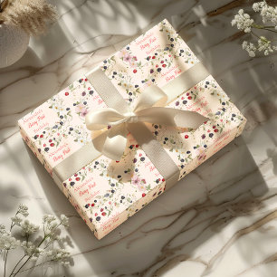 Erdbeere Beere Erste 1. Geburtstagsfeier Geschenkpapier