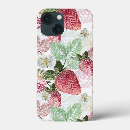 Erdbeere, Beere, rot, frisch, reif, süß, Essen, Case-Mate iPhone Hülle (Rückseite)