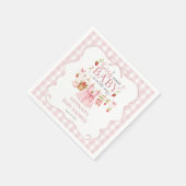 Erdbeere Beere Süße Babyparty Serviette (Ecke)