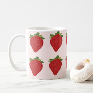 Erdbeere Beere Süße Früchte Erdbeeren Kaffeetasse