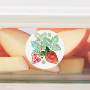 Erdbeere, Beeren, rot, frisch, reif, süß, Nahrungs Etiketten