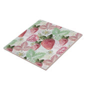 Erdbeere, Beeren, rot, frisch, reif, süß, Nahrungs Fliese (Seite)