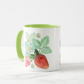 Erdbeere, Beeren, rot, frisch, reif, süß, Nahrungs Tasse (Vorderseite Links)
