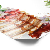 Erdbeere Beerengebirge Babydusche Begrüßungszeiche Fotodruck (Ecke)