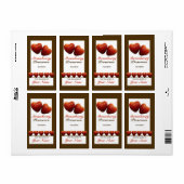 Erdbeere behält Canning Jar Label 1 (Vorne)