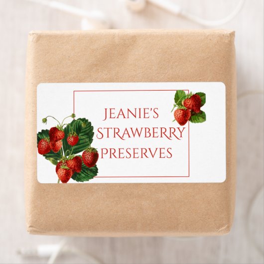 Erdbeere behält Lebensmittelkennzeichnung (Insitu)