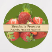 Erdbeere behält modernes Lebensmittel-Label Etiketten (Design 1)