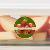 Erdbeere behält modernes Lebensmittel-Label Etiketten (Befestigt)