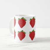 Erdbeere Berry Cute Obst Erdbeeren Kaffeetasse (Vorderseite Links)