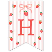 Erdbeere Berry Erste Geburtstagsbanner Wimpelkette (Zweite Fahne)