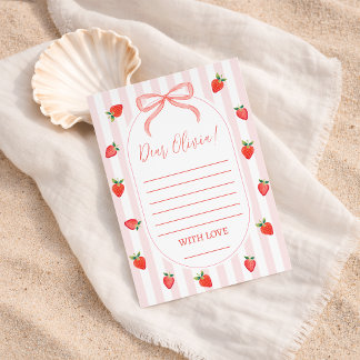 Erdbeere Berry First Time Capsule Karte