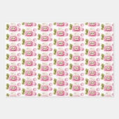 Erdbeere Berry Fruit Jam Wrapping Paper Set 3 Geschenkpapier Set (Vorderseite)