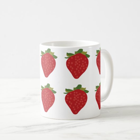 Erdbeere Berry Niedlich Frucht Erdbeeren Kaffeetasse (VorderseiteRechts)