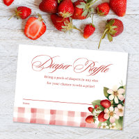 Erdbeere Berry Süße Babyparty-Windel-Raffle