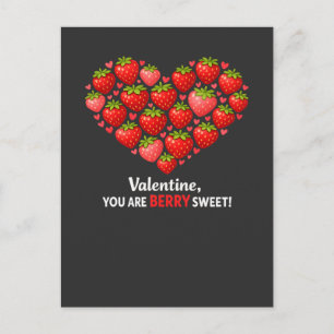 Erdbeere Berry Süße Kinder Valentinstag Feiertagspostkarte