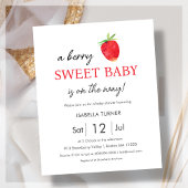 Erdbeere | Berry Sweet Baby Shower Einladung