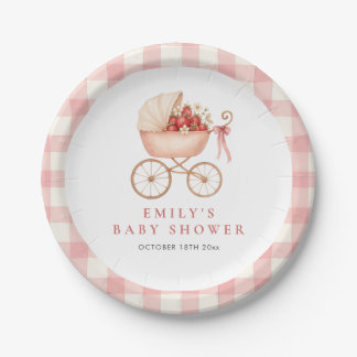 Erdbeere Berry Sweet Baby Shower Pappteller