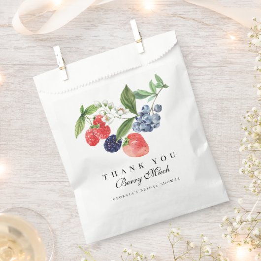 Erdbeere Blaubeere Personalisiert Geschenktütchen (Ausgeschnitten)