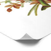 Erdbeere blüht individualisierbares Poster (Ecke)