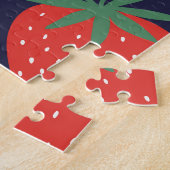Erdbeere Blume & Früchte: Dekoratives Muster Puzzle (Seite)