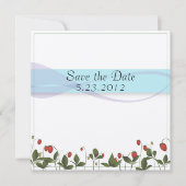 Erdbeere-Blume Save The Date (Vorderseite)