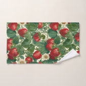 Erdbeere Botanische Erdbeeren Badhandtuch Set (Handtuch)