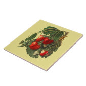 Erdbeere ~ Botanische Tile ~ Küche ~ Farbe Fliese (Seite)