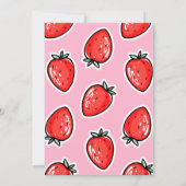 Erdbeere-Brautparty Einladung (Rückseite)