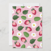 Erdbeere-Brautparty Einladung (Rückseite)