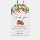 Erdbeere-Brautparty Geschenkanhänger (Vorderseite)