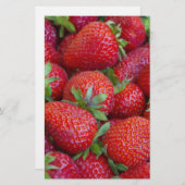 Erdbeere Briefpapier (Vorne/Hinten)