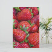 Erdbeere Briefpapier (Stehend Vorderseite)
