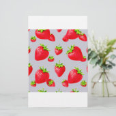 Erdbeere Briefpapier (Stehend Vorderseite)